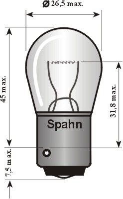 SPAHN GLÜHLAMPEN Лампа накаливания, фонарь указателя поворота 2011